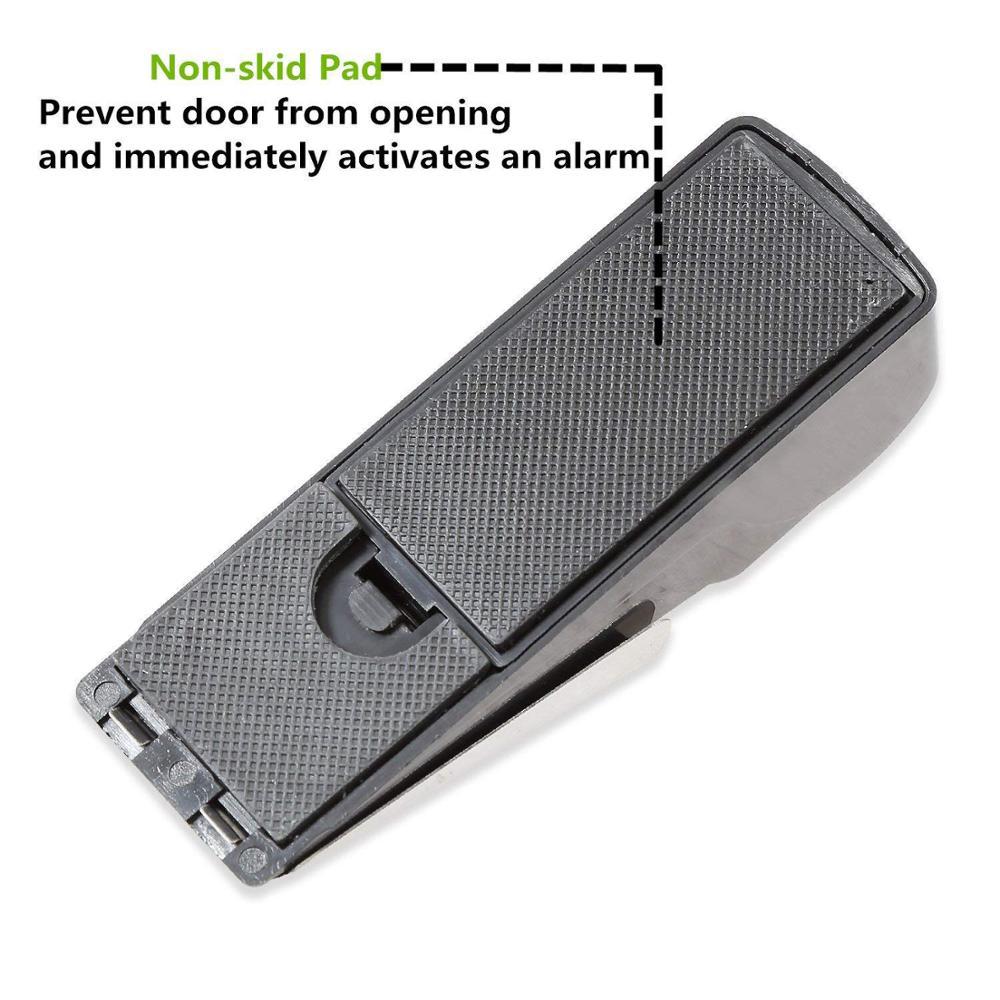 Electronic Burglar Alarm Intelligent Home Security Wedge Door Stop Alarm System Device Hotel Intruder Alert Detection