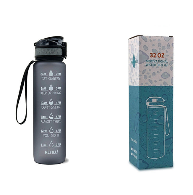  34 oz Insulated Water Bottle with 32 oz Timed Marker